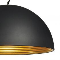 FORCHINI M 50, suspension intérieure, Ø 50 cm, noir/or, E27, 40W max (155930)