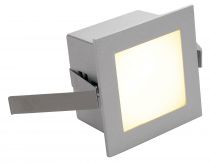 FRAME BASIC, encastré de plafond ou mural intérieur, gris argent, LED, 1W, 3000K (111262)