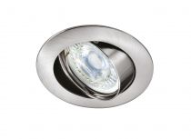 GALAXY - Encastré GU10, rond, basculant, nickel, lampe non incl.,conx°s/outil (4891)