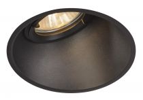 HORN-A, encastré de plafond intérieur, noir mat, GU10/QPAR51, 50W max, IP21 (113150)