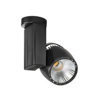 IKAR 01 - Proj. s/patère, noir, angle 60°, LED intég. 40W 3000K 4000lm (50366)