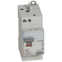 Inter diff DX³-ID - vis/auto - 2P - 230V~ - 40A - type A - 30mA -départ haut- 2M (411638)