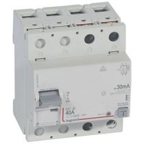 Inter diff DX³-ID - vis/vis - 2P- 230V~- 40A - type B - 30mA - départ bas - 4M (411842)