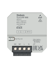 Interface radio encastrée pour bouton-poussoir à 4 canaux, KNX RF (4961614)