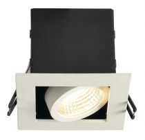 KADUX, encastré de plafond intérieur, simple, blanc mat, LED, 7,5W, 3000K, variable Triac (115701)