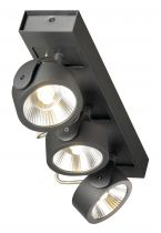 KALU, applique et plafonnier intérieur, triple, noir, LED, 47W, 3000K, variable Triac (1000131)