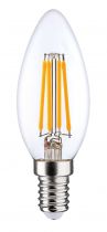 Lampe flamme C45 Filament E14 LED 4W 2700K 450lm, Cl.énerg.E, 15000H, finition claire (20055)