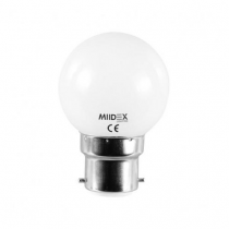 &led 1w bulb b22 rgb depoli boite (76152)