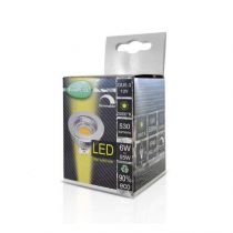 led 6w gu5.3 3000k 75° boite alu dim (78667)