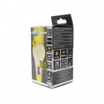 led fil cob bulb e27 8w 2700k golden boite (71432)