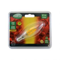 led fil cob flamme e14 4w 2700k claire blister (7127)