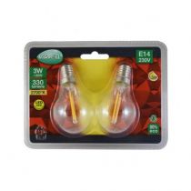 led fil cob p45 e14 3w 2700k blister x2 (71303)