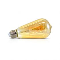 led fil cob st64  e27 5w 3000°k golden blister (71591b)