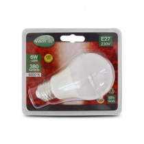 led vision-el 6 w bulb e27 6000k blister (7450)