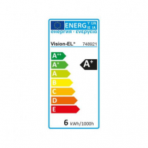 led vision-el 6 w flamme b22 4000k ceramic depoli blister x 2 (748921)