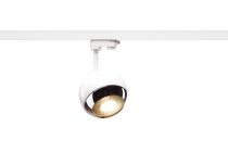 LIGHT EYE® 150, spot pour rail 3 allumages, intérieur, blanc/chrome, GU10/QPAR111, 75W max (1000708)