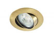 LUNAR 230 CX-Encastré GU10, rond, basc., bronze, connex. s/outil, lampe non incl (4565)