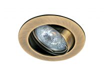 LUNAR 50-12 - Encastré GU5,3, rond, basculant, bronze, lampe non incl. (4885)