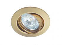 LUNAR 50-12 - Encastré GU5,3, rond, basculant, doré, lampe non incl. (4875)