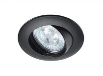 LUNAR 50-12 - Encastré GU5,3, rond, basculant, noir, lampe non incl. (4786)