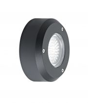 LUXMUR 3 - Applique Mur Ext. GX53 IP66 IK07, rond, graphite, lampe non incl. (1739)