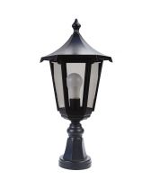 MONACO - Borne Ext. IP43 IK02, noir, E27 100W max., lampe non incl., haut. 53cm (3044)