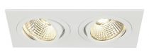 NEW TRIA 155, encastré de plafond intérieur, double, blanc, LED, 14W, 3000K, clips ressorts (113921)