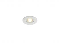 NEW TRIA 45, encastré de plafond intérieur, simple, rond, blanc mat, LED, 4,4W, 3000K, IP44, clips ressorts (113971)