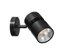 NINETY 01 - Proj. s/patère, noir, angle 70°, LED intég. 30W 3000K 3000lm (50576)