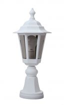 NIZA - Borne Ext. IP43 IK02, blanc, E27 60W max., lampe non incl., haut.45cm (1938)