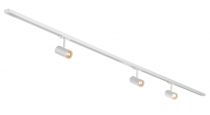 NOBLO SPOT, kit rail 1 allumage, intérieur, blanc, LED, 22,5W, 2700K, 2 rails de 1m, 3 spots, 1 connecteur et 2 embouts inclus (