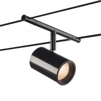 NOBLO SPOT, spot pour câble tendu T.B.T., intérieur, noir, LED, 8,5W, 2700K (1002694)