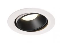 NUMINOS, encastré de plafond intérieur, 20°, blanc/noir, LED, 4000K, orientable (1003757)