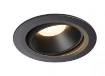 NUMINOS, encastré de plafond intérieur, 20°, noir, LED, 3000K, orientable (1003721)