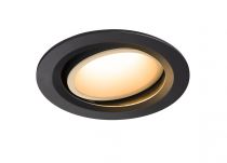 NUMINOS, encastré de plafond intérieur, 20°, noir/blanc, LED, 2700K, orientable (1003626)