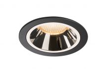 NUMINOS, encastré de plafond intérieur, 20°, noir/chrome, LED, 2700K (1003915)