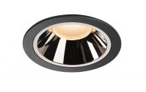 NUMINOS, encastré de plafond intérieur, 20°, noir/chrome, LED, 2700K (1003987)