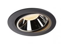 NUMINOS, encastré de plafond intérieur, 20°, noir/chrome, LED, 3000K, orientable (1003723)