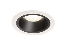 NUMINOS, encastré de plafond intérieur, 40°, blanc/noir, LED, 4000K (1003976)