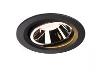 NUMINOS, encastré de plafond intérieur, 40°, noir/chrome, LED, 2700K, orientable (1003630)