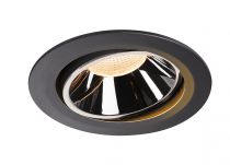 NUMINOS, encastré de plafond intérieur, 40°, noir/chrome, LED, 2700K, orientable (1003702)