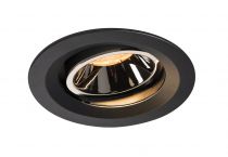 NUMINOS, encastré de plafond intérieur, 55°, noir/chrome, LED, 2700K, orientable (1003561)