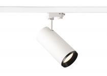 NUMINOS, spot pour rail 3 allumages, intérieur, 24°, blanc/noir, LED, 28W, 4000K, variable Triac (1004286)