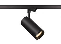 NUMINOS, spot pour rail 3 allumages, intérieur, 24°, noir, LED, 28W, 2700K, variable Triac (1004266)