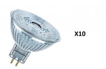 Pack de 10 OSRAM LED PARATHOM MR16 50 840 GU5.3 36 8W 621lm (609211)