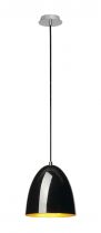 PARA CONE 20, suspension intérieure, Ø 20 cm, noir/or, E27, 60W max (133050)