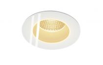 PATTA-F, encastré de plafond intérieur/extérieur, rond, blanc, LED, 11W, 3000K, IP20/IP65, RT 2012, variable Triac (114441)