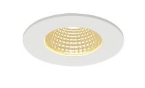 PATTA-I, encastré de plafond intérieur/extérieur, rond, blanc mat, LED, 11W, 3000K, IP20/IP65, RT 2012, variable Triac (114421)