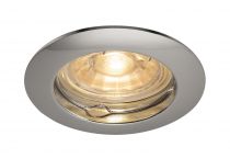 PIKA, encastré de plafond intérieur, rond, fixe, chrome, GU10/QPAR51, 50W max (1000715)