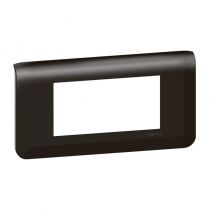 Plaque de finition horizontale Mosaic pour 4 modules noir mat (079054L)